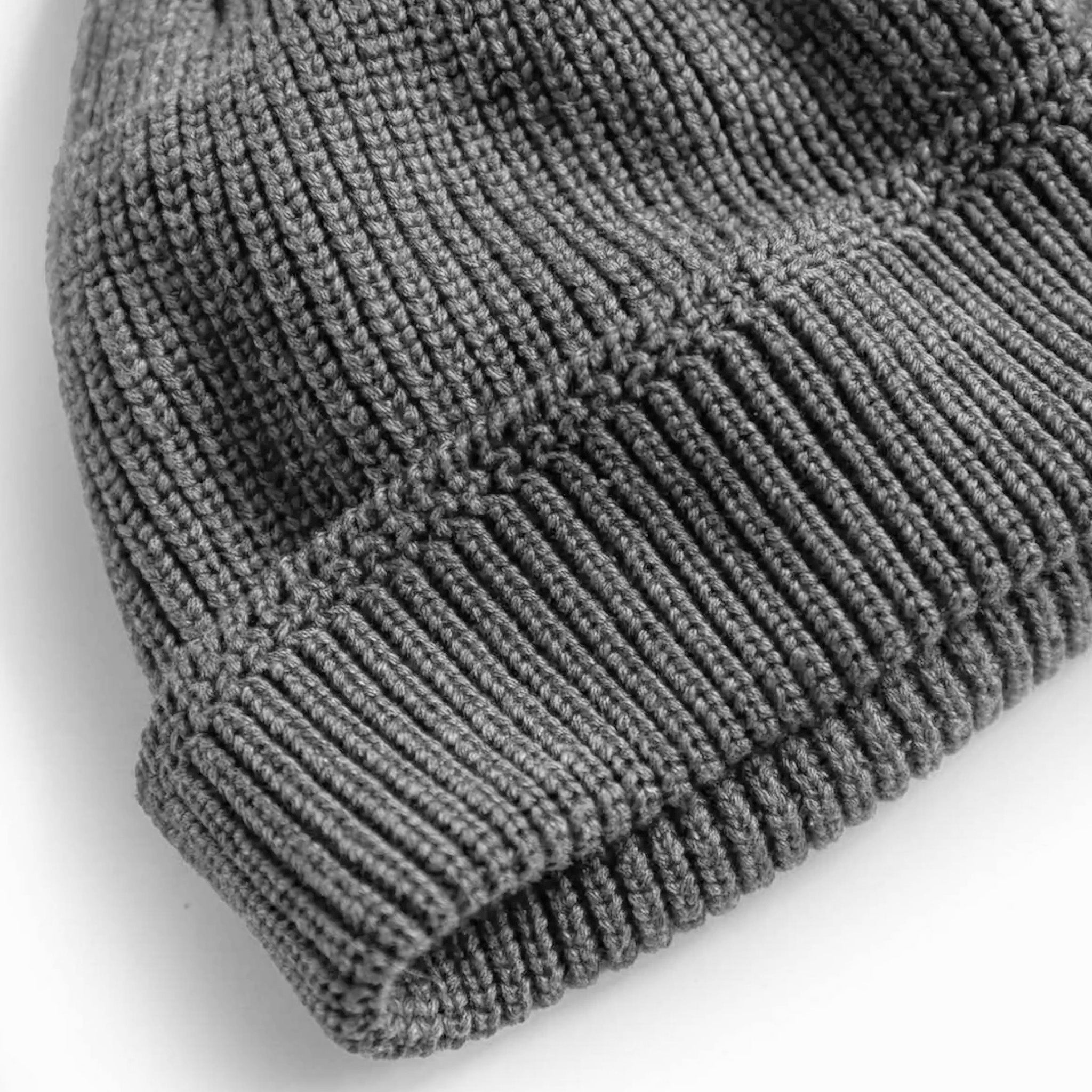 material shot of The Rib Beanie in Heather Grey, Accessories by Taylor Stitch