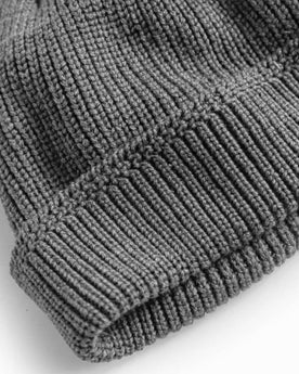 material shot of The Rib Beanie in Heather Grey, Accessories by Taylor Stitch