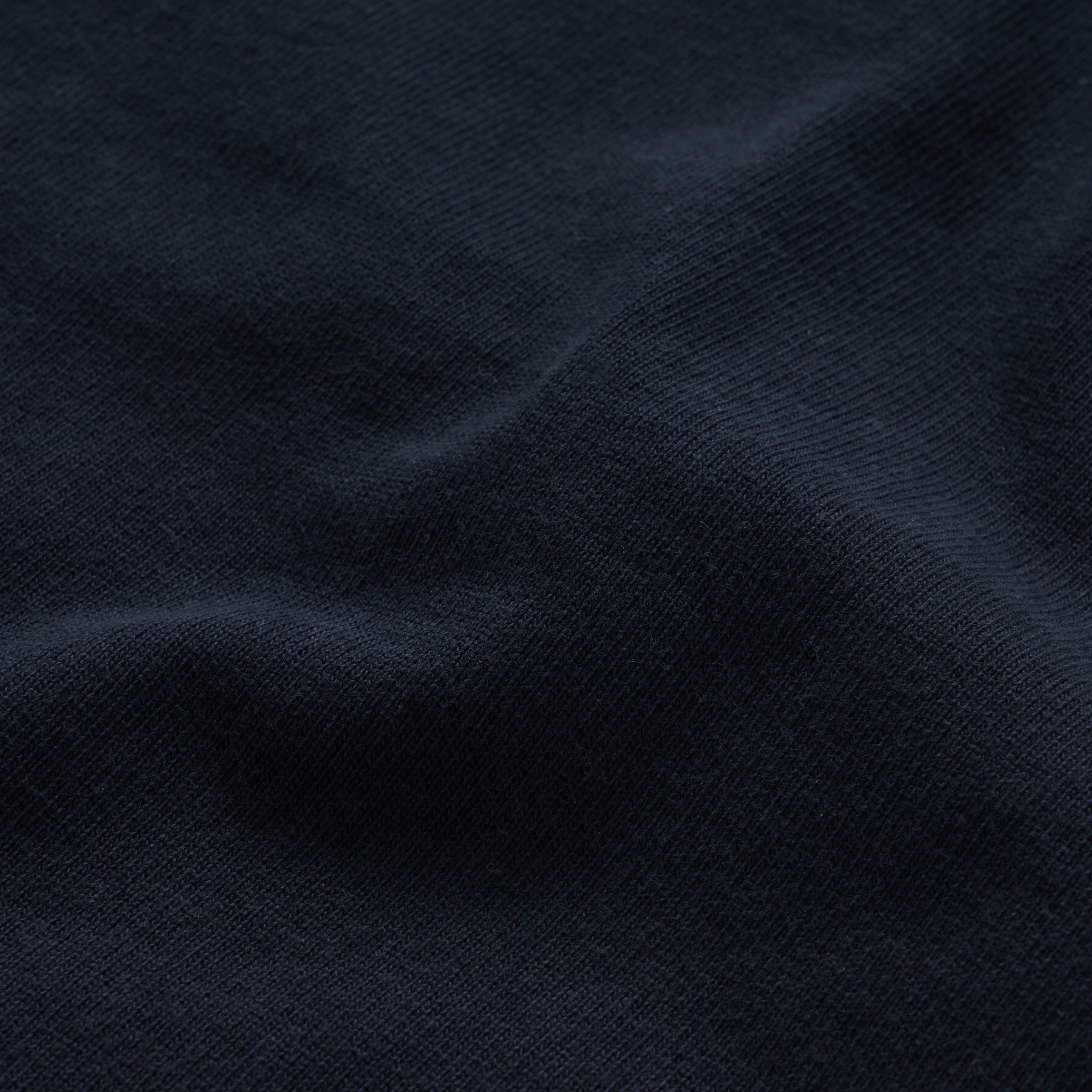 material shot of the texture on The Rugby Shirt in Dark Navy, Knits by Taylor Stitch