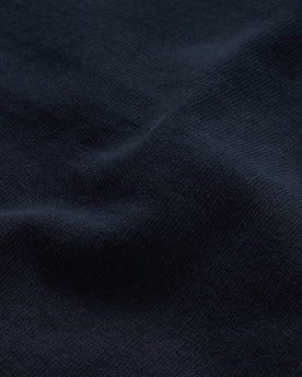 material shot of the texture on The Rugby Shirt in Dark Navy, Knits by Taylor Stitch