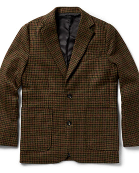 flatlay of The Sheffield Sportcoat in Tan Gun Check, Outerwear by Taylor Stitch