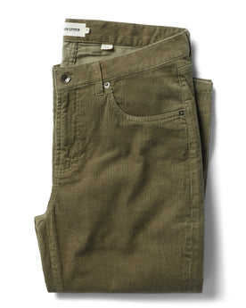 flatlay of The Slim All Day Pant in Cypress Cord, Bottoms by Taylor Stitch