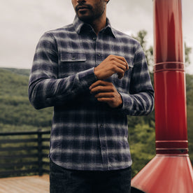 The Yosemite Shirt in Navy Shadow Plaid - featured image