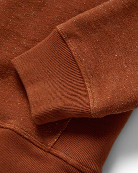 material shot of the ribbed cuffs on The Fillmore Crew in Copper Terry, Knits by Taylor Stitch