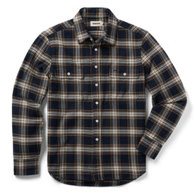 flatlay of The Ledge Shirt in Admiral Plaid
