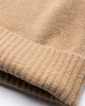 material shot of The Lodge Beanie in Camel, Accessories by Taylor Stitch