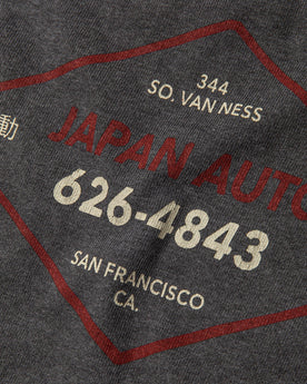 back material shot of The Heavy Bag Tee in Japan Auto, Knits by Taylor Stitch