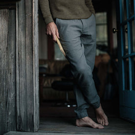 The Apres Pant in Charcoal Double Cloth ('21) - featured image