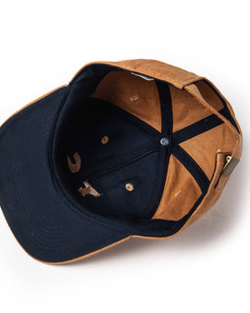 material shot of The Ball Cap in Tobacco Boss Duck from the bottom, Accessories by Taylor Stitch