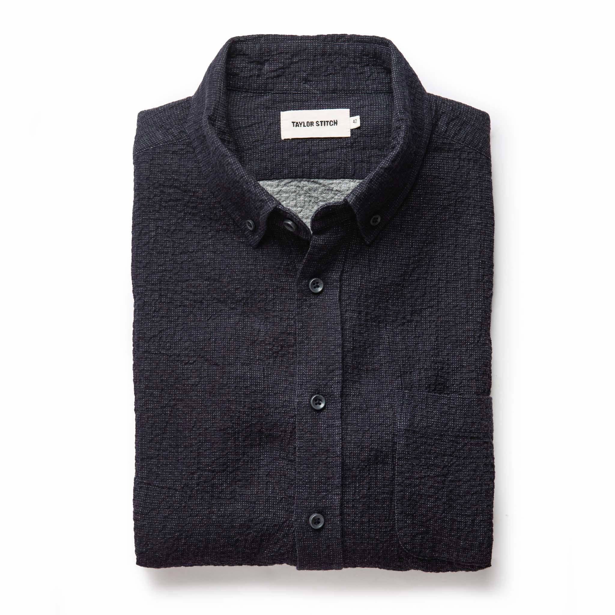 flatlay of The Jack in Coal Double Cloth, Wovens by Taylor Stitch