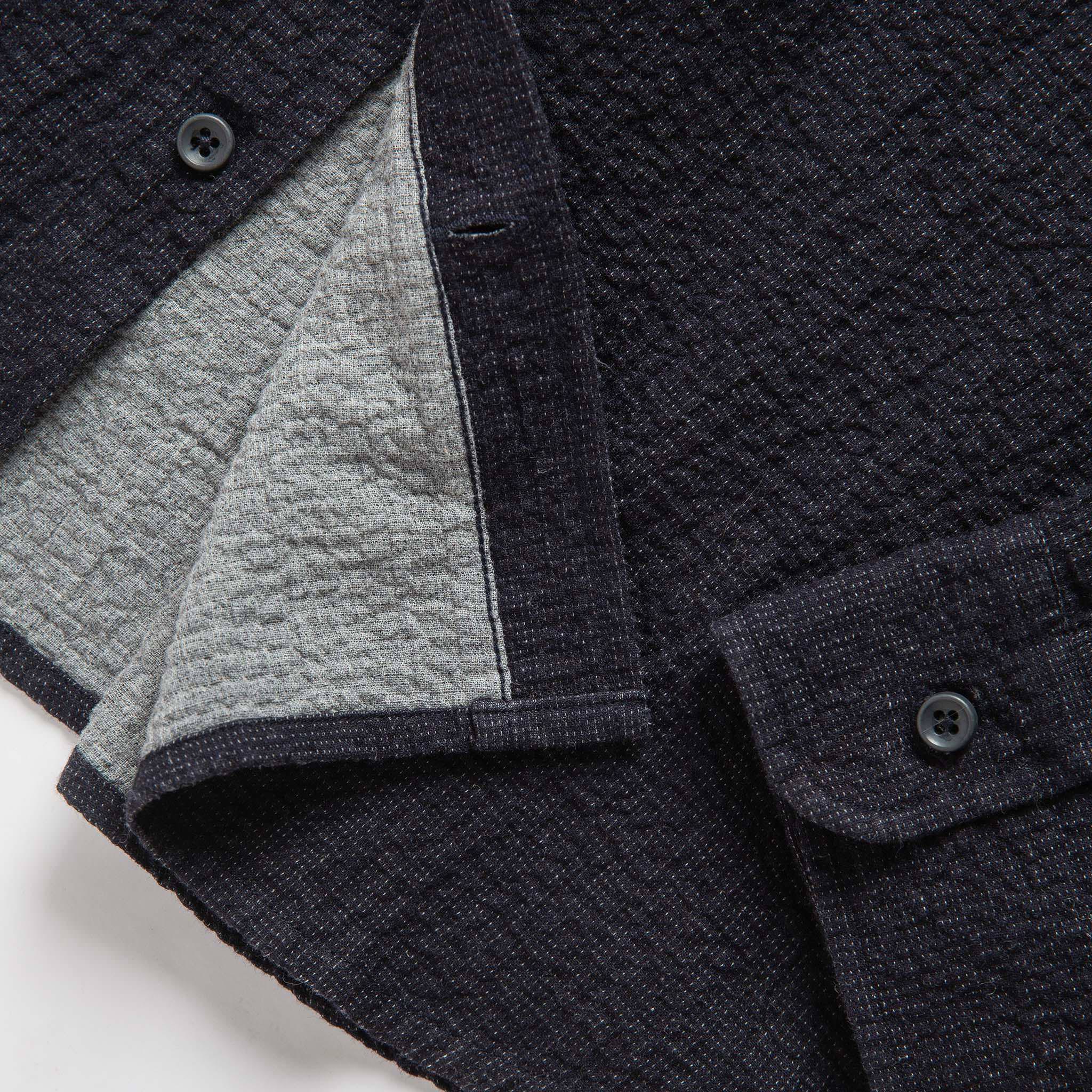 material shot of interior detail, Wovens by Taylor Stitch
