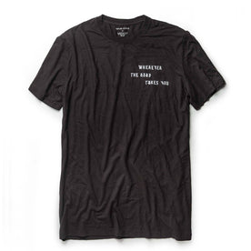 The Cotton Hemp Tee in Charcoal Open Road - featured image