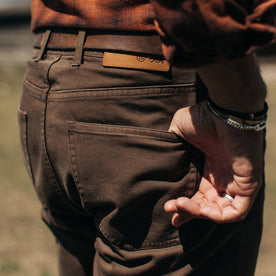 The Democratic All Day Pant in Espresso Selvage: Alternate Image 3