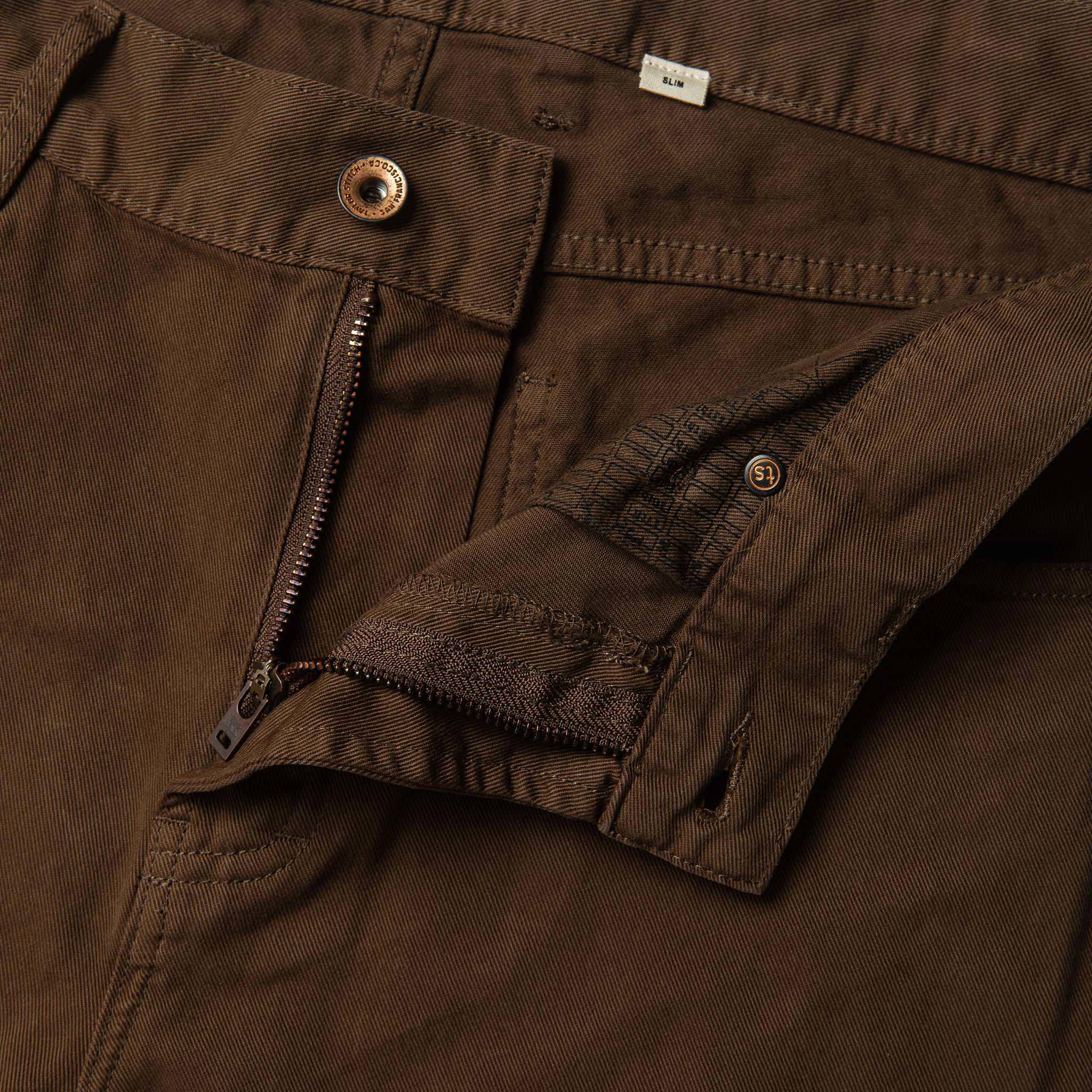 The Democratic All Day Pant in Espresso Selvage: Alternate Image 5, Bottoms by Taylor Stitch