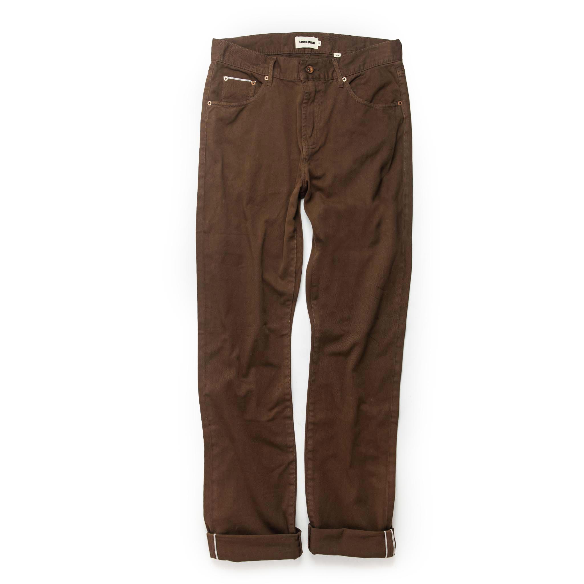 The Democratic All Day Pant in Espresso Selvage: Alternate Image 8, Bottoms by Taylor Stitch