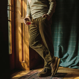 The Democratic Foundation Pant in Olive Cord - featured image