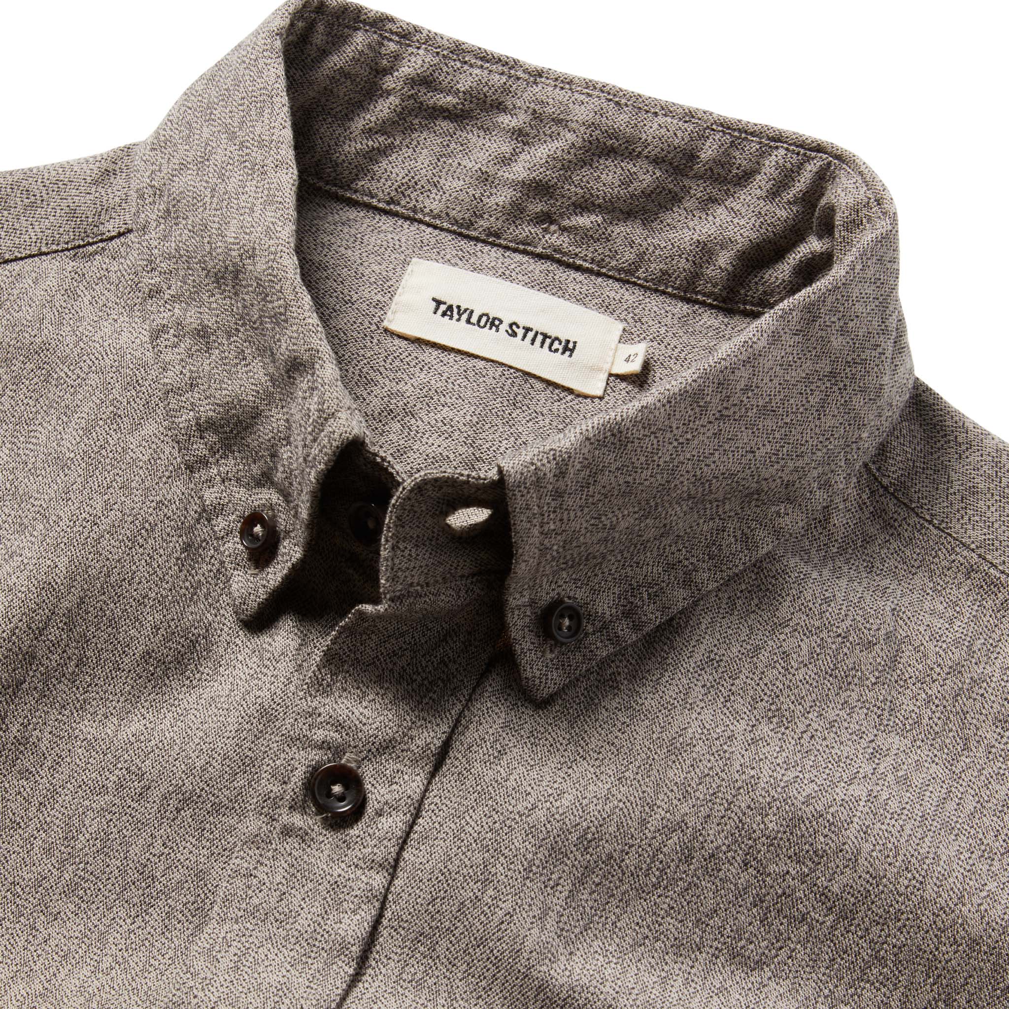 material shot of The Jack in Ash Jaspe, Wovens by Taylor Stitch