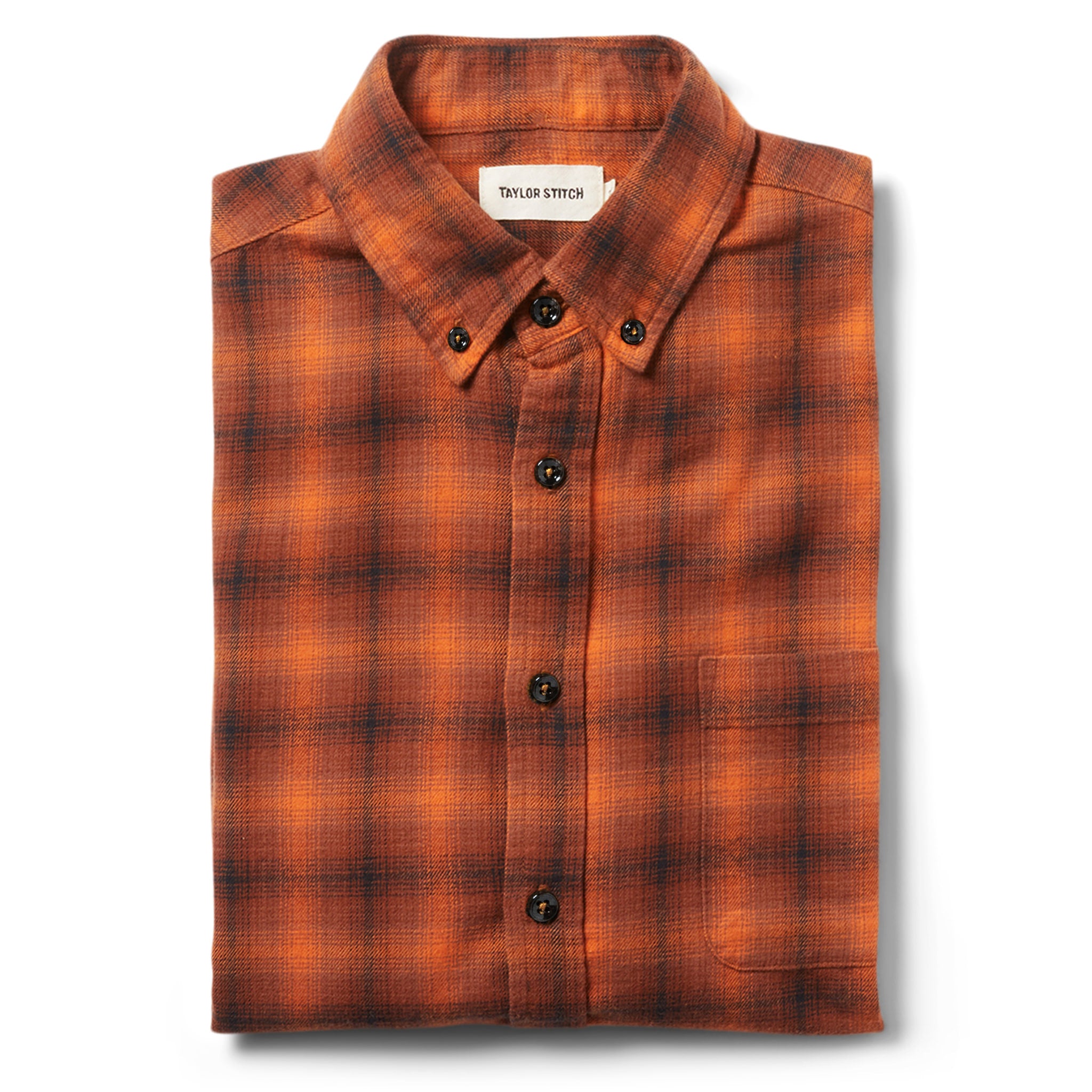 flatlay of shirt folded, Wovens by Taylor Stitch