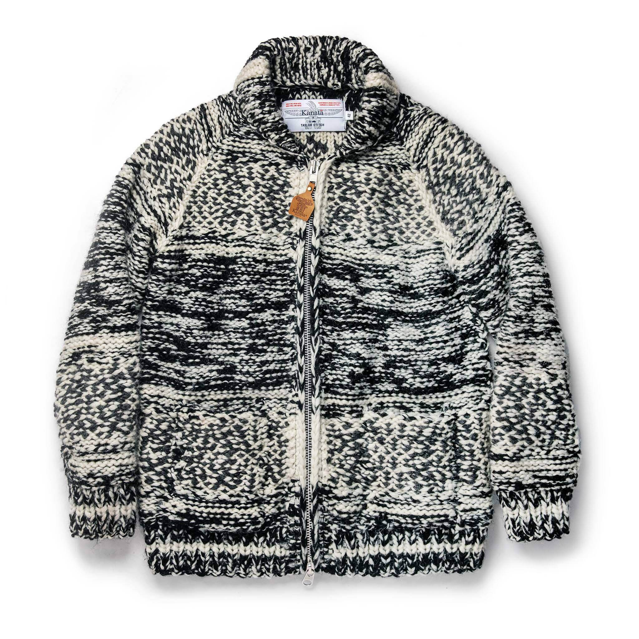 flatlay of The Seawall Hand-knit Sweater from the front, Knits by Taylor Stitch