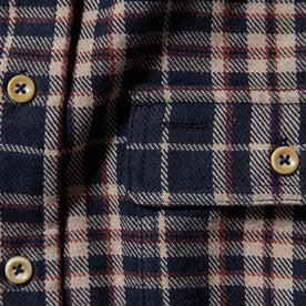 material shot of front pocket