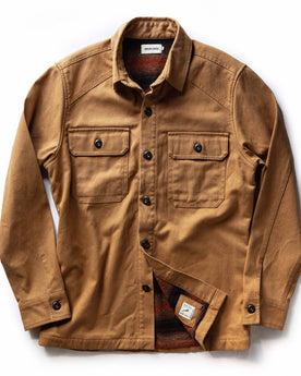 flatlay of The Lined Shop Shirt, Outerwear by Taylor Stitch
