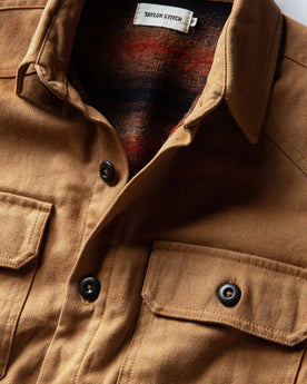 material shot of chest, Outerwear by Taylor Stitch