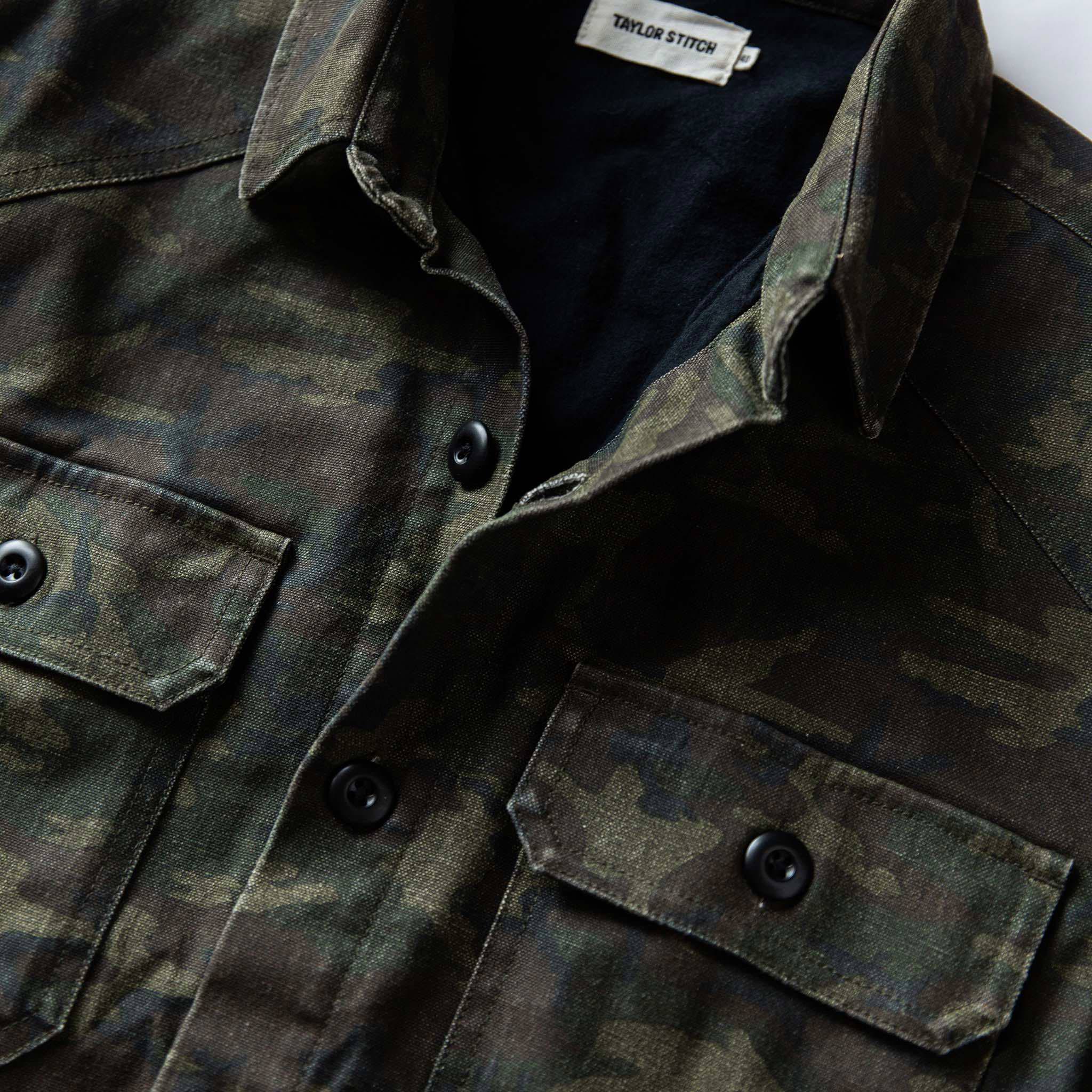 material shot of chest, Outerwear by Taylor Stitch