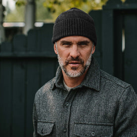 The Lodge Beanie in Heather Charcoal - featured image