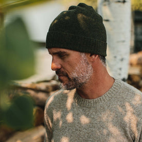 The Lodge Beanie in Heather Forest - featured image