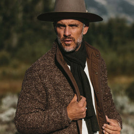 The Lodge Scarf in Heather Forest - featured image
