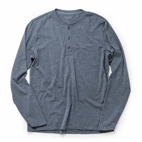 The Merino Henley in Heather Blue - featured image