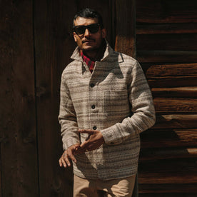 The Ojai Jacket in Espresso Herringbone Wool - featured image