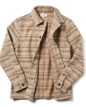 flatlay of jacket from the front unbuttoned and open, Outerwear by Taylor Stitch