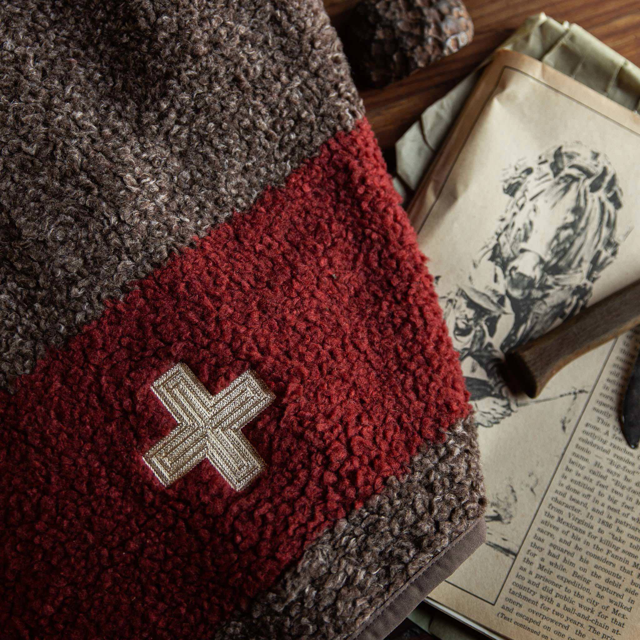 material shot of stitching on back, Outerwear by Taylor Stitch