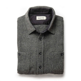 The Service Shirt in Ash Melange Wool - featured image