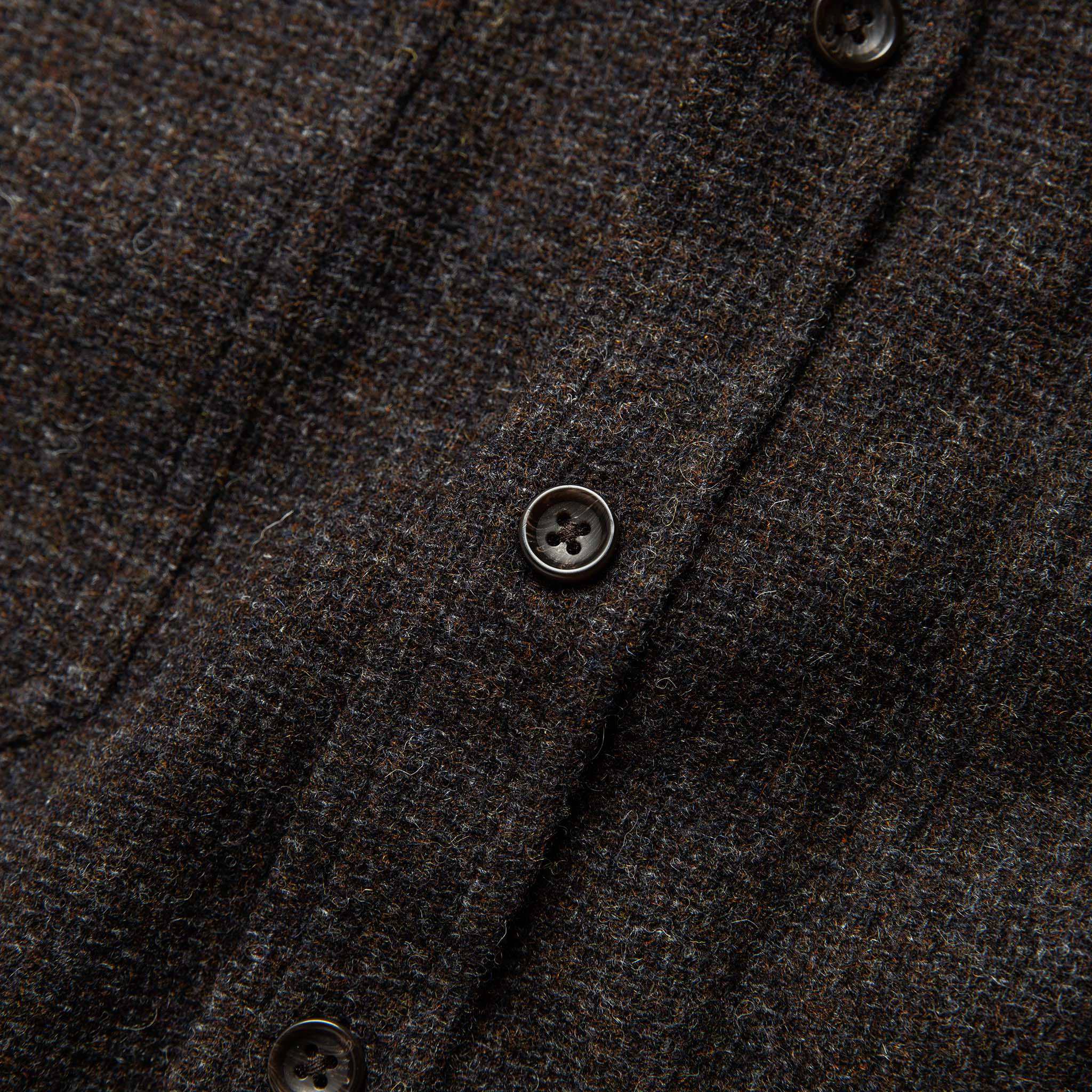 material shot of buttons, Wovens by Taylor Stitch