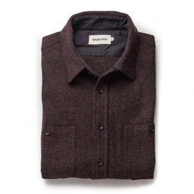 The Service Shirt in Port Melange Wool - featured image