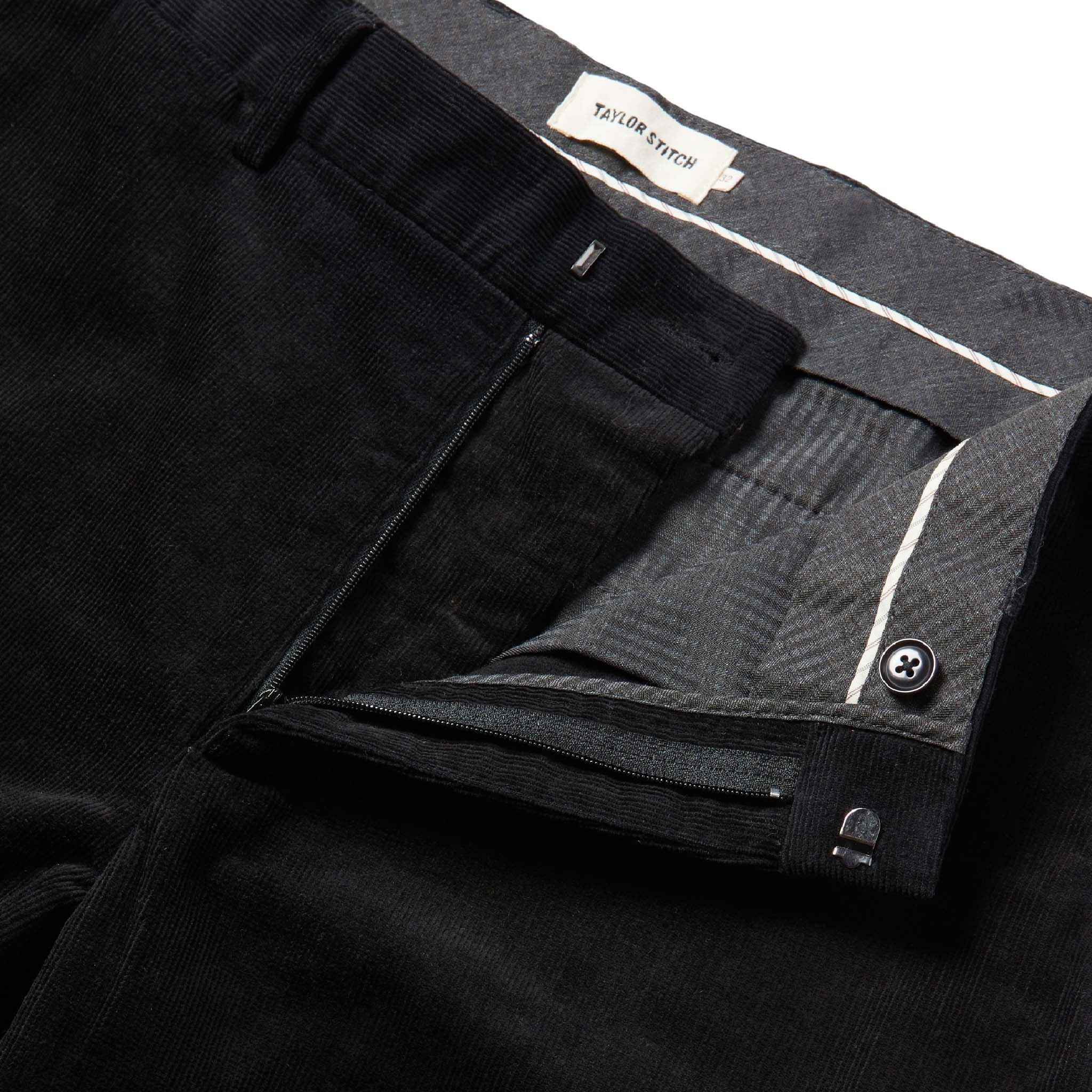 material shot of The Sheffield Trouser in Coal Cord, Bottoms by Taylor Stitch
