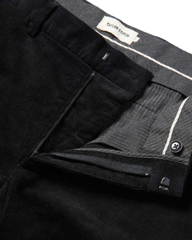 material shot of The Sheffield Trouser in Coal Cord, Bottoms by Taylor Stitch