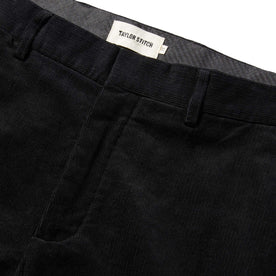 material shot of The Sheffield Trouser in Coal Cord closed