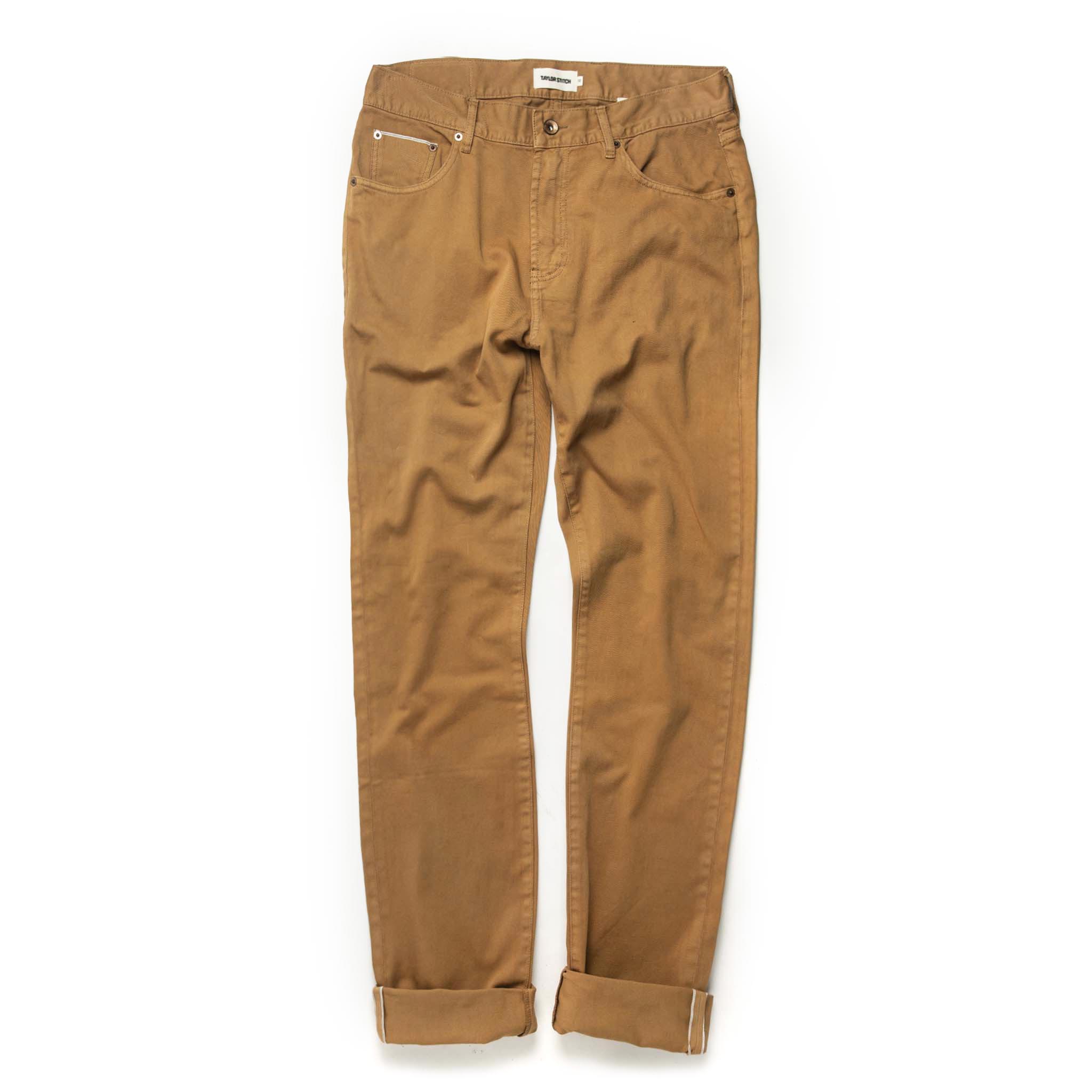 The Slim All Day Pant in British Khaki Selvage: Alternate Image 9, Bottoms by Taylor Stitch