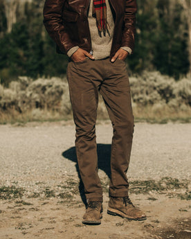 The Slim All Day Pant in Espresso Selvage: Alternate Image 1, Bottoms by Taylor Stitch