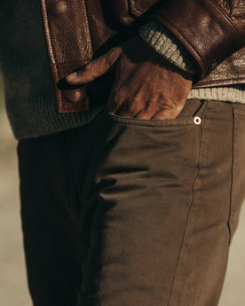 The Slim All Day Pant in Espresso Selvage: Alternate Image 2, Bottoms by Taylor Stitch