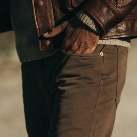 The Slim All Day Pant in Espresso Selvage: Alternate Image 2