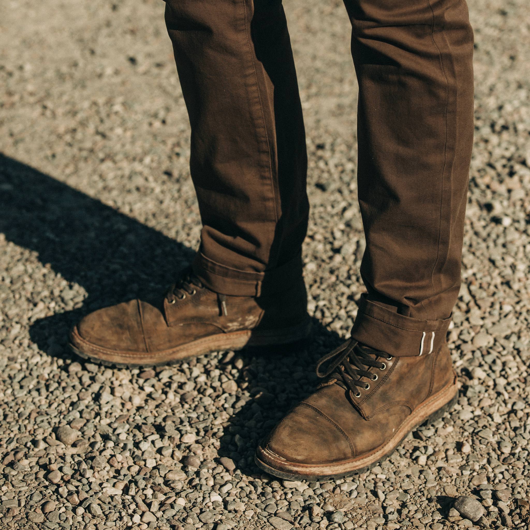 The Slim All Day Pant in Espresso Selvage: Alternate Image 4, Bottoms by Taylor Stitch