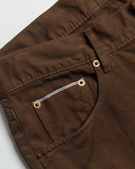 The Slim All Day Pant in Espresso Selvage: Alternate Image 6, Bottoms by Taylor Stitch