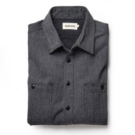 The Utility Shirt in Salt and Pepper Twill - featured image