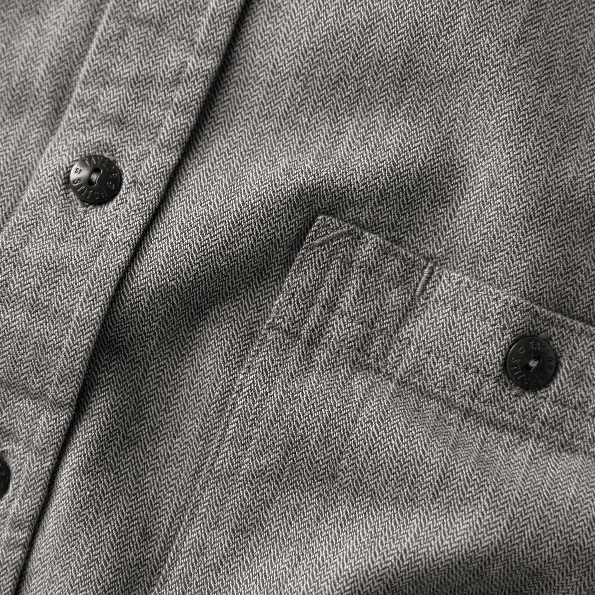 The Utility Shirt in Slate Broken Herringbone: Alternate Image 6, Wovens by Taylor Stitch