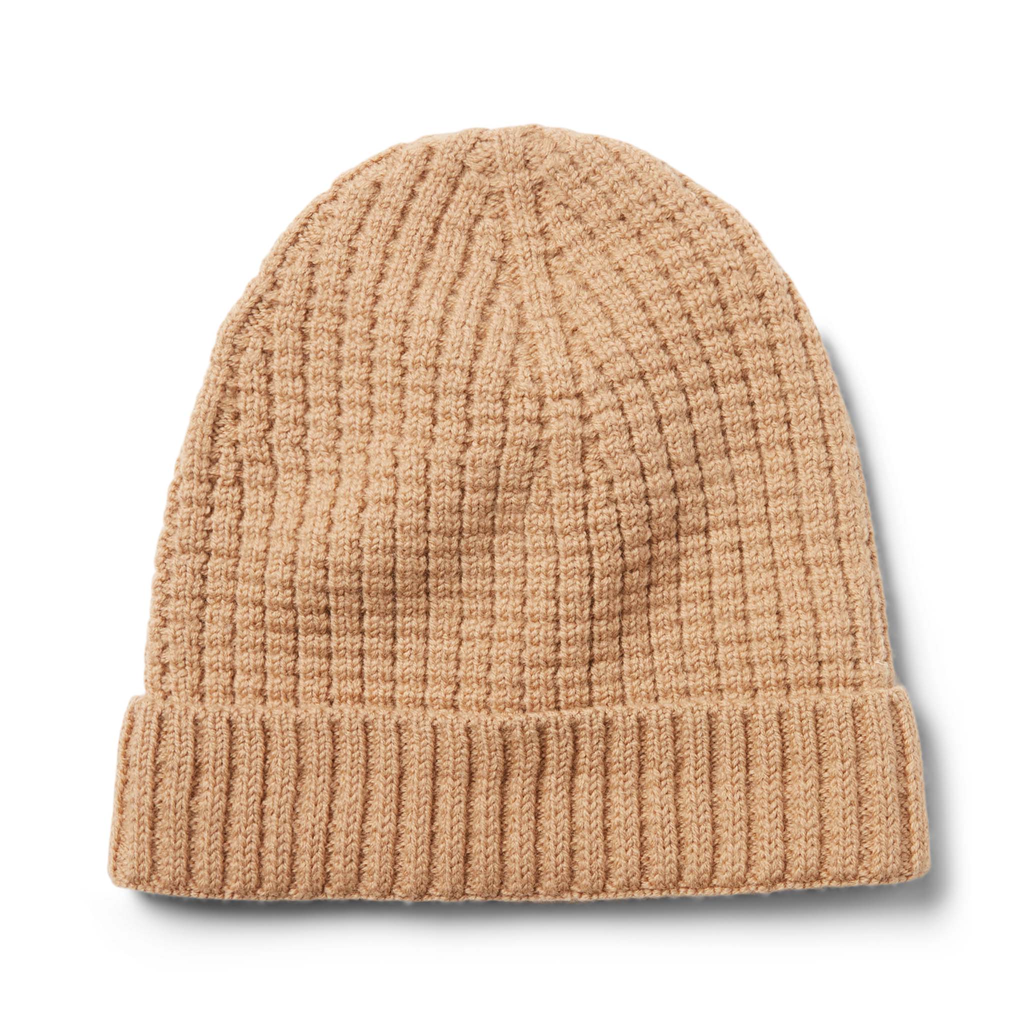 flatlay of The Waffle Beanie in Camel Merino, Accessories by Taylor Stitch