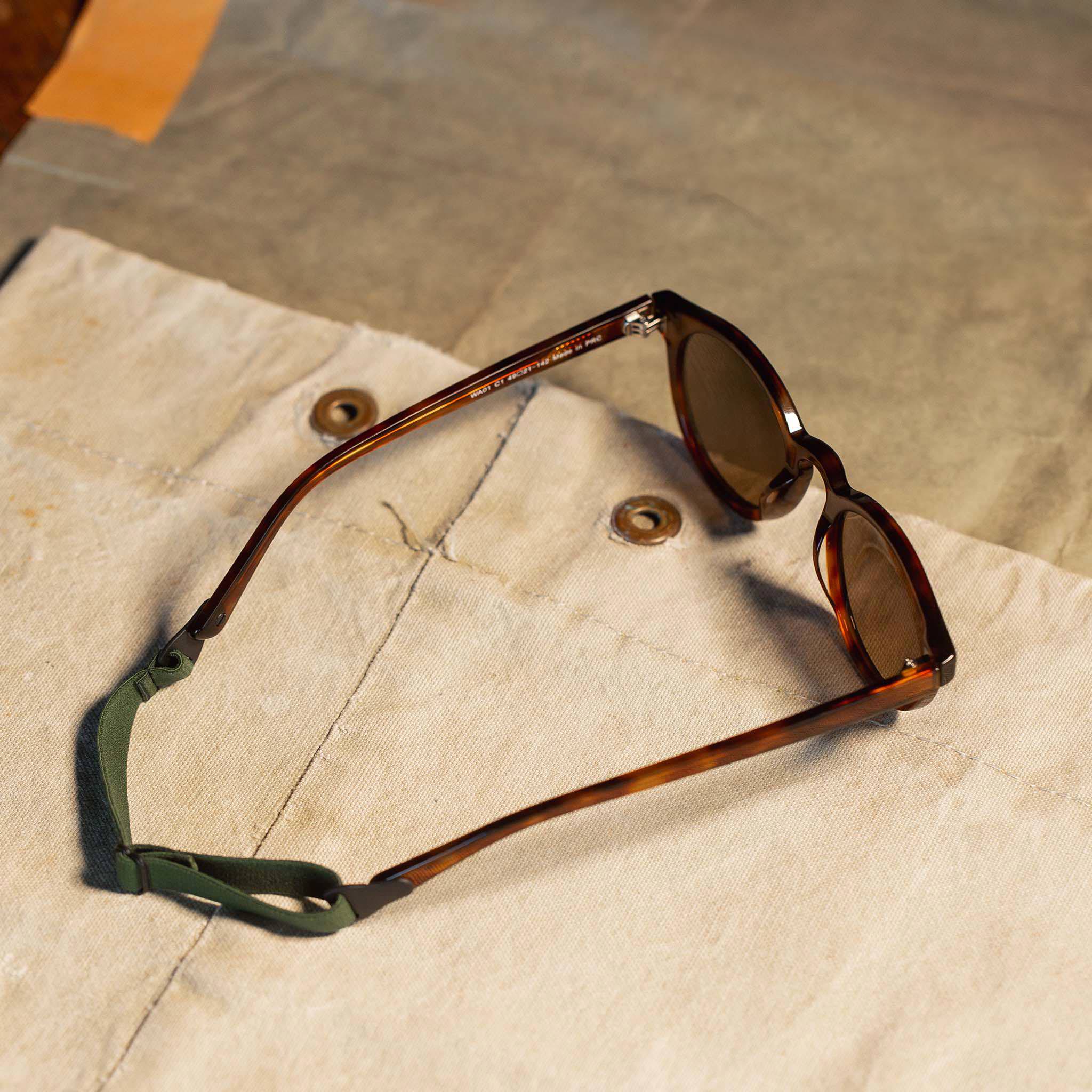 The Waylons in Chestnut, material shot angled, Accessories by Taylor Stitch